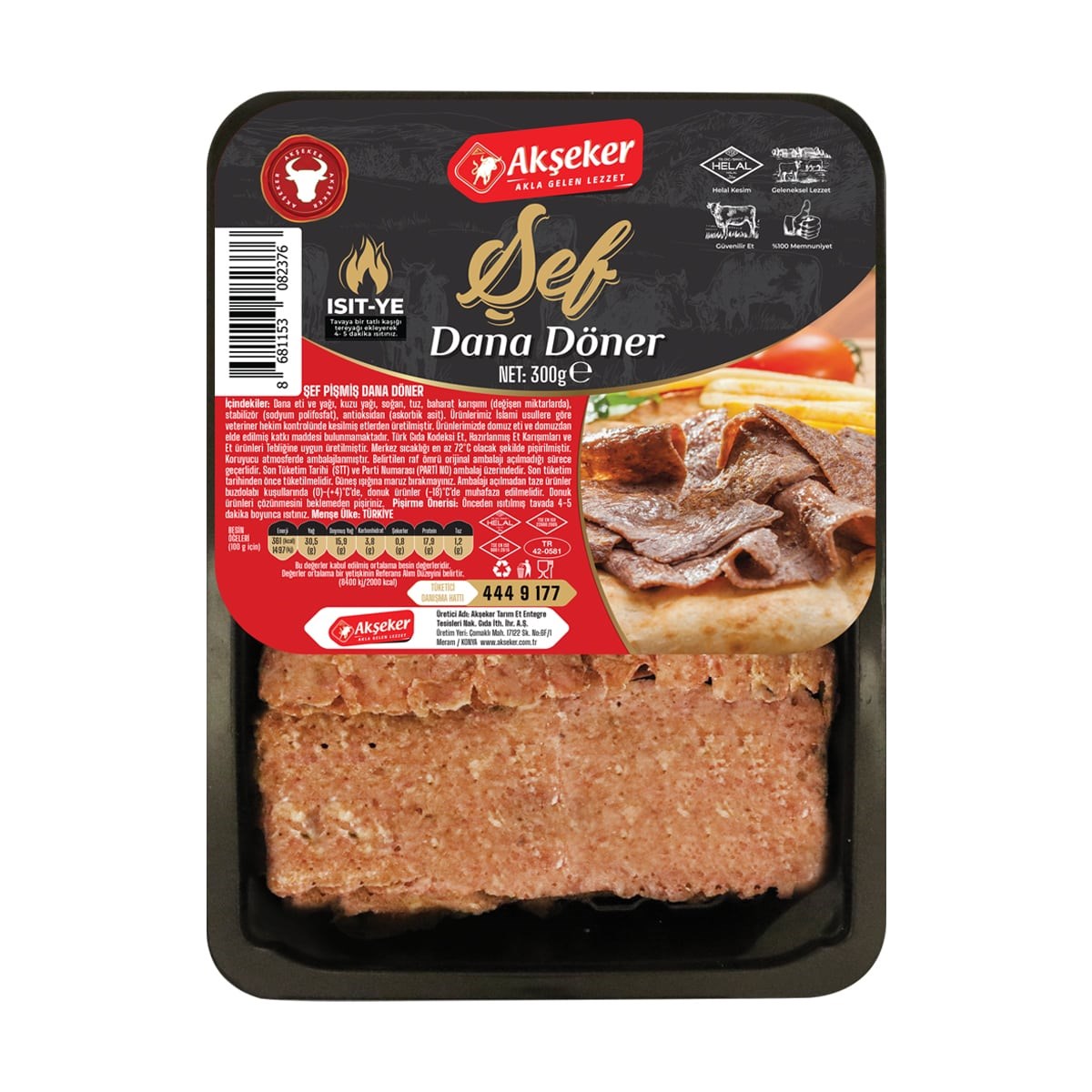 Şef Dana Döner 300g Şef Dana Döner 300g